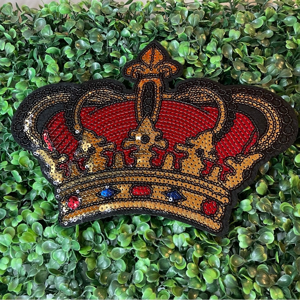 Multi-Color  Crown Iron-On Patch